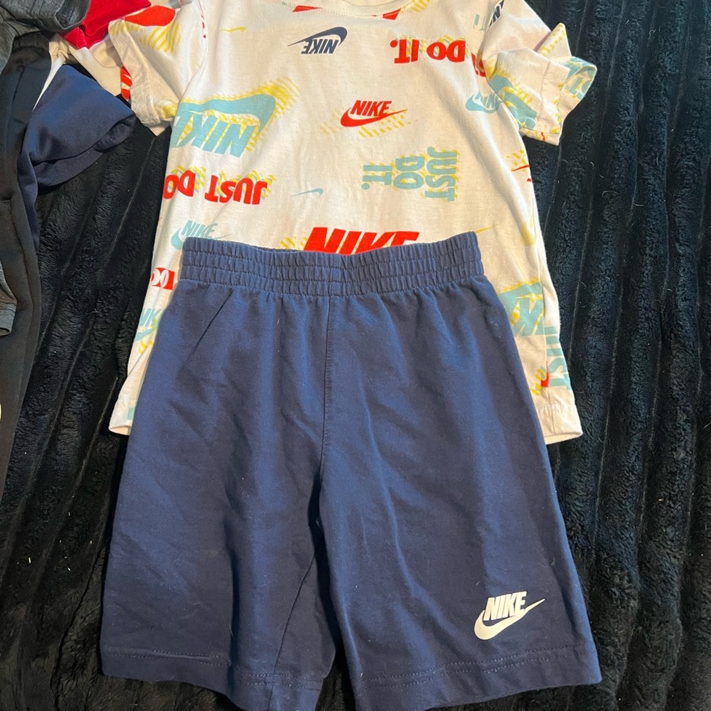 Nike Kids Navy and White Matching Set